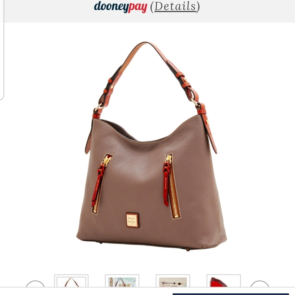 Dooney & Bouke shoulder purse/pebble grain